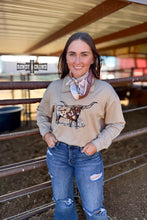 Load image into Gallery viewer, DS TAN Lomita Longhorn Pullover
