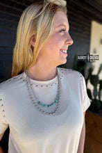 Load image into Gallery viewer, DS Turquoise Pearl Necklace