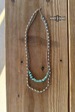 Load image into Gallery viewer, DS Turquoise Pearl Necklace