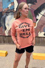 Load image into Gallery viewer, DS Give 'Em Hell Long Sleeve Tee