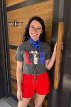 Load image into Gallery viewer, DS Red, White & Boots Tee
