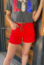 Load image into Gallery viewer, DS RED- Shenandoah Stud Shorts
