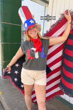 Load image into Gallery viewer, DS Red, White & Boots Tank