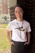 Load image into Gallery viewer, DS Leopard Spur Tee- WHITE