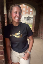 Load image into Gallery viewer, DS Leopard Spur Tee- BLACK