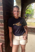 Load image into Gallery viewer, DS Leopard Spur Tee- BLACK