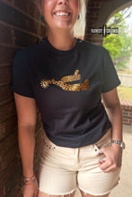 Load image into Gallery viewer, DS Leopard Spur Tee- BLACK