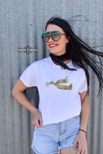 Load image into Gallery viewer, DS Leopard Spur Tee- WHITE