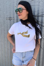 Load image into Gallery viewer, DS Leopard Spur Tee- WHITE
