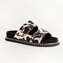 Load image into Gallery viewer, Loyal West Deen Canyon Sandals - Black And White Cowhide