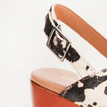 Load image into Gallery viewer, Loyal West Dana sandals - Black And White Cowhide