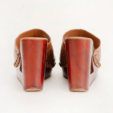 Load image into Gallery viewer, Loyal West Desert Wanderer Sandals - Light Brown Handtooled Leather