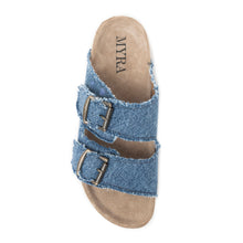 Load image into Gallery viewer, Blue Ridge Denim Sandals in Dusty Indigo