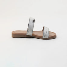 Load image into Gallery viewer, Vaquero Leather Hairon Sandals in Black & White
