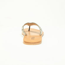 Load image into Gallery viewer, Myra Echo Valley Hairon Leather Sandals in Spotted Ivory