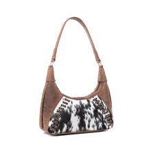 Load image into Gallery viewer, Myra Redrock Vale Embossed Leather Bag in Tobacco Cream
