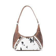 Load image into Gallery viewer, Myra Redrock Vale Embossed Leather Bag in Tobacco Cream