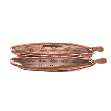 Load image into Gallery viewer, Myra Tribal Hollow Cotton & Leather Crossbody Bag in Terra Cider