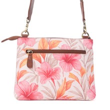 Load image into Gallery viewer, Myra Maple Ridge Cotton & Leather Crossbody Bag in Rose Petal