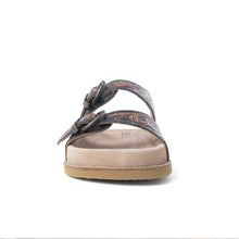 Load image into Gallery viewer, Myra Canyon Ember Handtooled Leather Sandals in Bronzed Brown