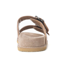 Load image into Gallery viewer, Myra Willow Bloom Handtooled Leather Sandals in Ashen Brown