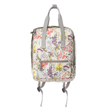 Load image into Gallery viewer, Myra Pine Meadow Cotton & Leather Crossbody Bag in Garden White