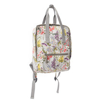 Load image into Gallery viewer, Myra Pine Meadow Cotton & Leather Crossbody Bag in Garden White