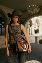 Load image into Gallery viewer, Myra Timber Trail Hairon Leather Concealed Carry Bag in Cream Mocha