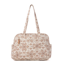 Load image into Gallery viewer, Myra Sunnyfield Cotton Diaper Bag in Mocha Beige
