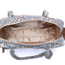 Load image into Gallery viewer, Myra Sunnyfield Cotton Diaper Bag in Dusty Teal