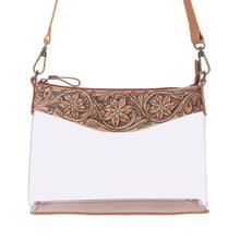 Load image into Gallery viewer, Myra Rodeo Frontier Clear Bag in Bridle Biscuit