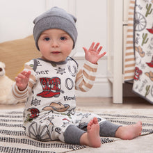 Load image into Gallery viewer, Western Cowboy Howdy Partner Cotton Romper