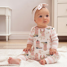 Load image into Gallery viewer, Western Cowgirl Boots Baby Cotton Romper
