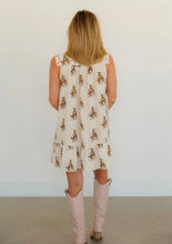 Load image into Gallery viewer, The Embroidered Cowboy Print Dress

