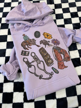 Load image into Gallery viewer, Cowboy Texas Collage Hoodie - Purple
