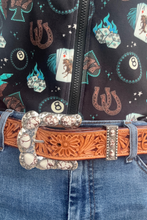 Load image into Gallery viewer, Buckle Up Belt Buckle White

