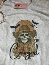 Load image into Gallery viewer, Skeleton Cowgirl Halloween
