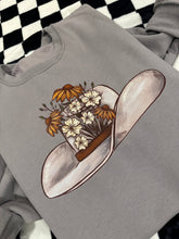 Load image into Gallery viewer, Floral Silver Belly Hat Crewneck
