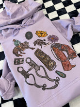 Load image into Gallery viewer, Cowboy Texas Collage Hoodie - Purple

