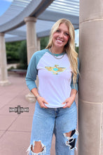 Load image into Gallery viewer, DS Taos Thunderbird Raglan
