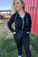 Load image into Gallery viewer, DS Turquoise Nights Jumpsuit
