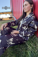 Load image into Gallery viewer, DS Black Betty Satin Sleep Set
