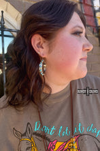 Load image into Gallery viewer, DS Montana Turquoise Hoops
