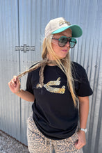 Load image into Gallery viewer, DS Leopard Spur Tee- BLACK
