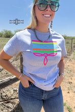 Load image into Gallery viewer, DS GRAY- Neon Boot Stitch Tee

