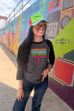 Load image into Gallery viewer, DS Neon Boot Stitch Raglan
