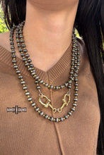 Load image into Gallery viewer, DS Gold Buckle Bit Necklace
