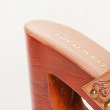 Load image into Gallery viewer, Loyal West Desert Wanderer Sandals - Light Brown Handtooled Leather
