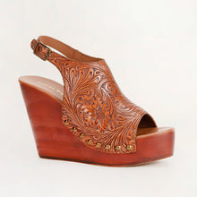 Load image into Gallery viewer, Loyal West Amelia Sandals Handtooled Leather
