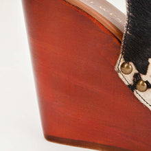 Load image into Gallery viewer, Loyal West Amelia Sandals Black And White Cowhide
